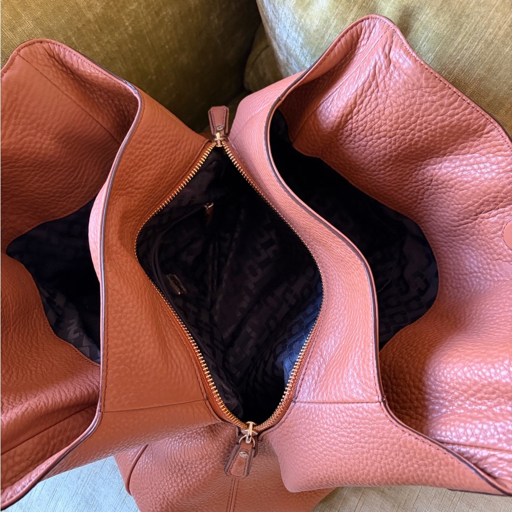 DVF Diane von Furstenberg Brown Leather Shoulder Bag Tote - Picture 4 of 8